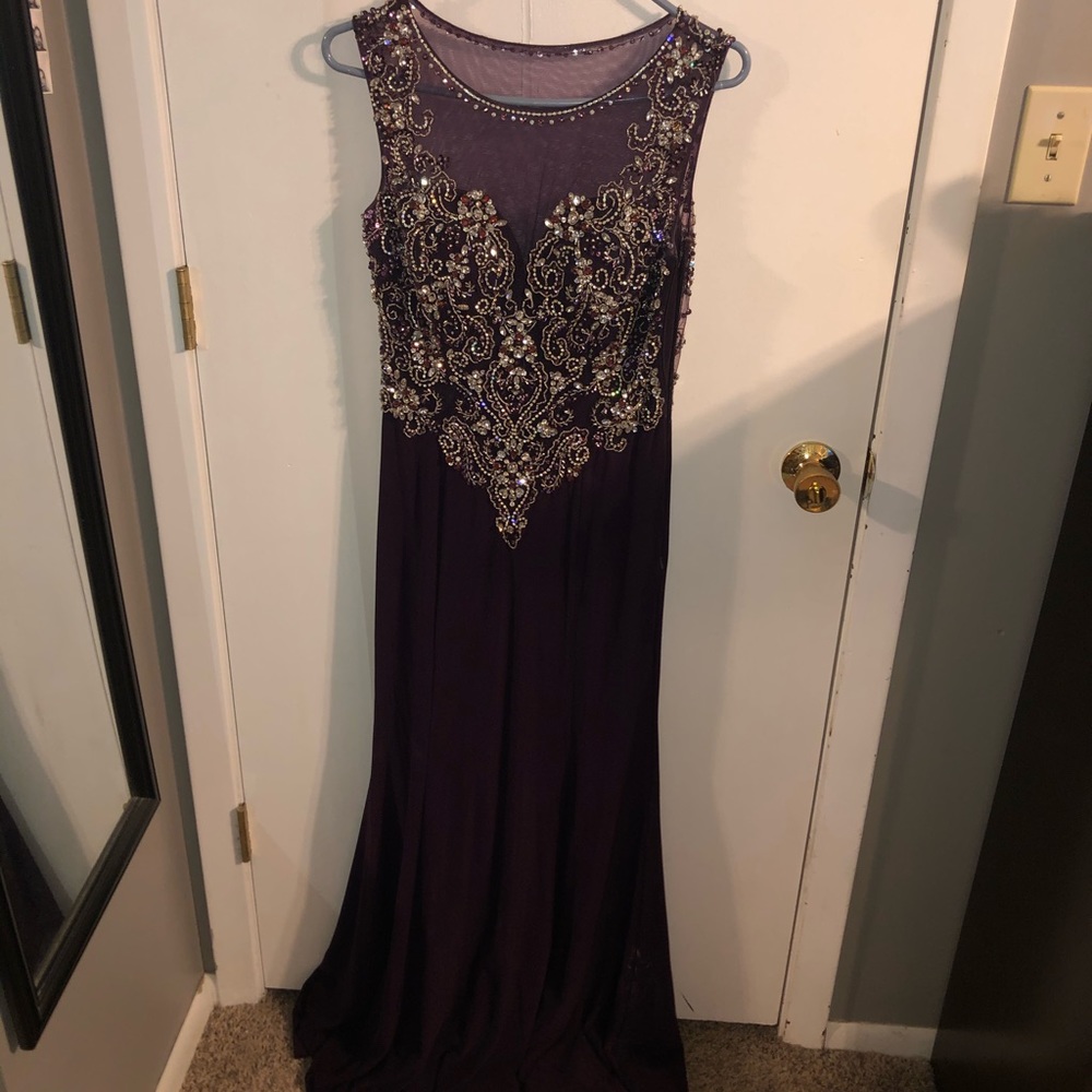 Purple long prom dress!